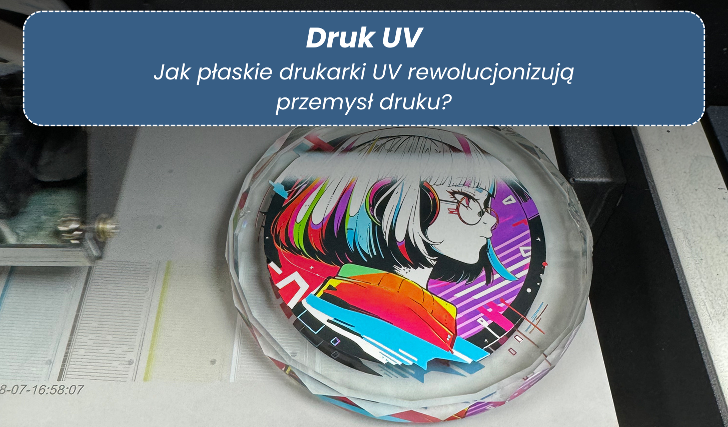 druk UV na różnych powierzchniach – drukowanie na szkle, drewnie i metalu.